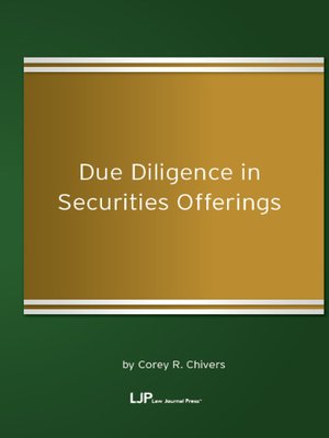 cover image of Due Diligence in Securities Offerings